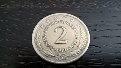 Снимка за обява „Монета - Югославия - 2 динара | 1973г."