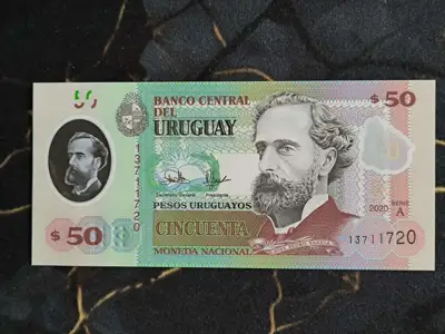 Снимка за обява „Банкнота - Уругвай - 50 песо UNC | 2020г."