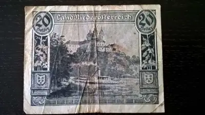 Снимка за обява „Банкнота - Австрия - 20 хелера | 1920г."