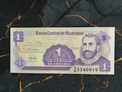 Снимка за обява „Банкнота - Никарагуа - 1 кордоба UNC | 1991г."