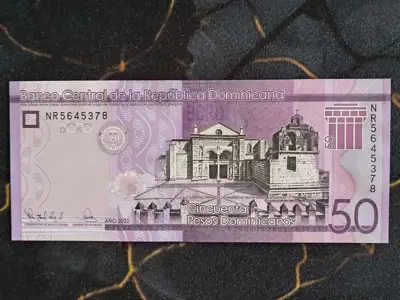 Снимка за обява „Банкнота - Доминикана - 50 песо UNC | 2023г."