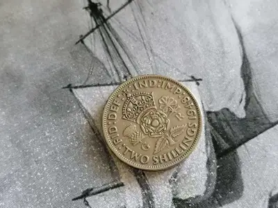 Снимка за обява „Монета - Великобритания - 2 шилинга | 1948г."