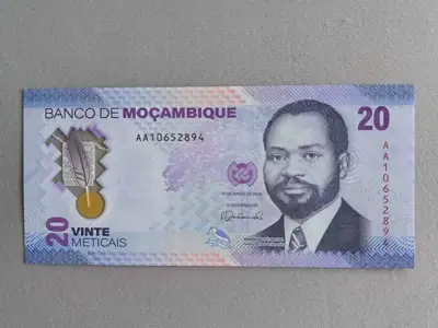 Снимка за обява „Банкнота - Мозамбик - 20 метикаи UNC | 2024г."