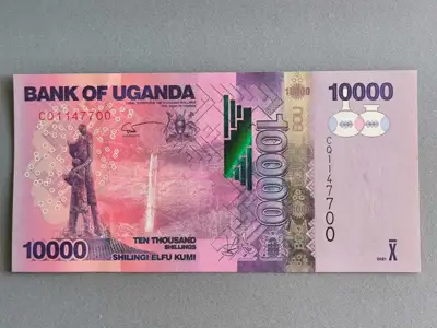 Снимка за обява „Банкнота - Уганда - 10 000 шилинга UNC | 2021г."