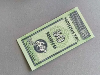 Снимка за обява „Банкнота - Монголия - 50 монго UNC | 1993г."