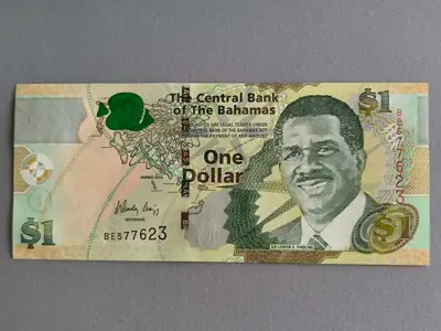 Снимка за обява „Банкнота - Бахами - 1 долар UNC | 2015г."