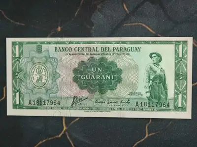 Снимка за обява „Банкнота - Парагвай - 1 гуарани UNC | 1963г."