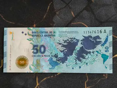 Снимка за обява „Банкнота - Аржентина - 50 песо UNC | 2015г."