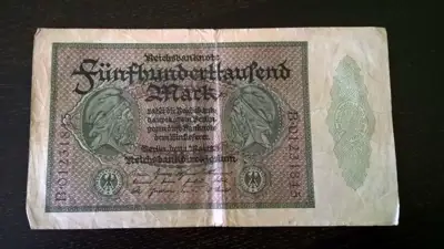 Снимка за обява „Райх банкнота - Германия - 500 000 марки | 1923г."
