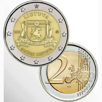 Снимка за обява „Литва 2025 – 2 евро - Малка Литва UNC"