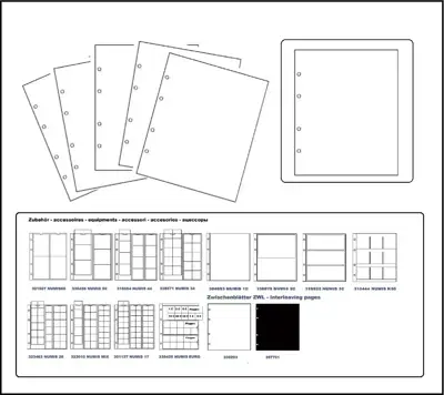 Снимка за обява „Leuchtturm Numis ZWL междинни листа бели / оп.5 бр /"
