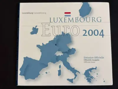 Снимка за обява „Люксембург 2004 - Комплектен банков евро сет от 1 цент до 2 евро + 2 евро възпоменателна монета"