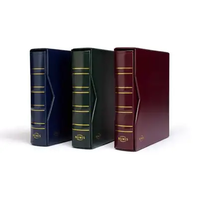Снимка за обява „Leuchtturm NUMIS Classic албум с 5 листа с касета - зелен"