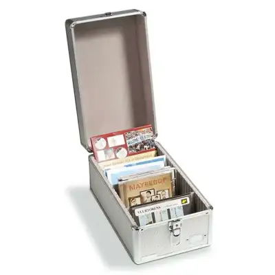Снимка за обява „Leuchtturm Cargo Multi алуминиев куфар за картички материали"
