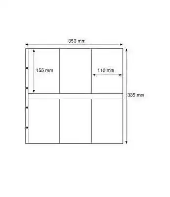 Снимка за обява „Leuchtturm Maximum 3C лист за шест картички / оп 5 бр. /"