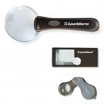 Снимка за обява „Leuchtturm Lupe Magnifer set 2,5 – 10x , комплект 3 лупи"