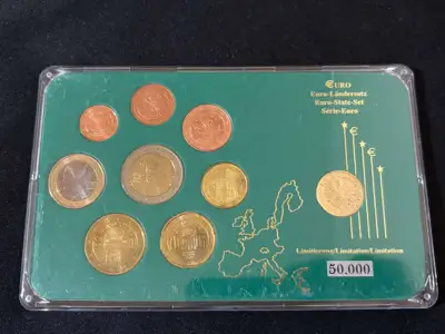 Снимка за обява „Австрия 2002 - Евро сет от 1 цент до 2 евро + 5 гроша 1978"