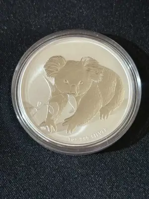 Снимка за обява „Австралия 2010 - 1 долар – Коала , 1 OZ – Сребърна монета"