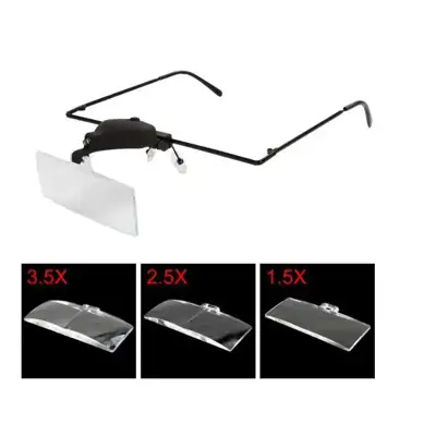 Снимка за обява „Очила Лупа С LED лампа - 1,5x, 2,5x, 3,5x увеличение"