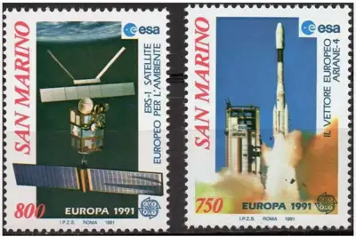 Снимка за обява „Сан Марино 1991 г. Европа СЕПТ (**) MNH - Чиста серия"