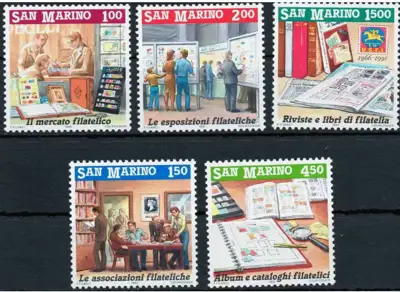 Снимка за обява „Сан Марино 1991 г. Филателия - 2 издание (**) MNH - чиста серия"