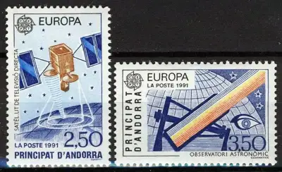Снимка за обява „Френска Андора 1991 г. Европа - чиста серия."