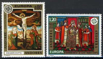 Снимка за обява „Френска Андора 1975 г. Европа - чиста серия."
