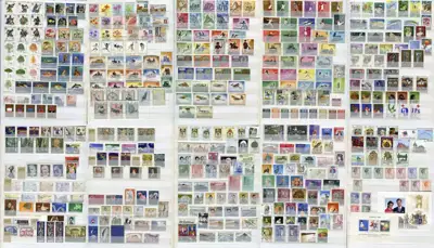 Снимка за обява „Албум Stanley Gibbons A4 с 450 чисти марки (MNH) Сан Марино, Люксембург, Лихтенщайн"