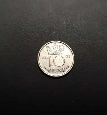 Снимка за обява „🇳🇱 Холандия 1951 10 цента 🇳🇱"