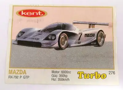 Снимка за обява „⭐ Картинка Turbo Турбо жълто 276 Mazda RX-792 P GTP ⭐"