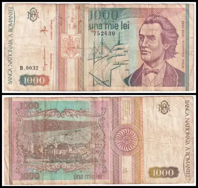 Снимка за обява „🇷🇴 Румъния 1993 1000 леи 🇷🇴“