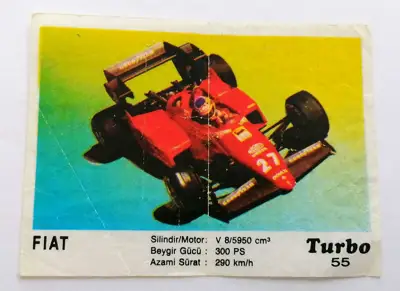 Снимка за обява „⭐ Картинка Turbo Турбо черно 55 Fiat ⭐"