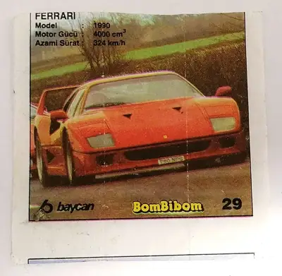 Снимка за обява „⭐ Картинка BomBibom 1-60 29 Ferrari ⭐"
