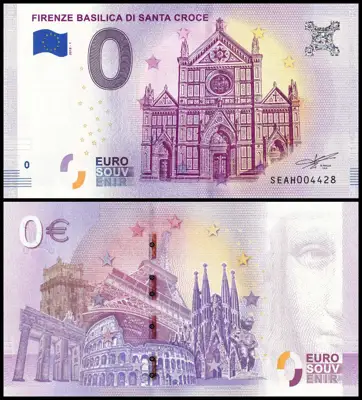 Снимка за обява „⭐ Италия 2018 0 евро Firenze Basilica di Santa Croce UNC нова ⭐"