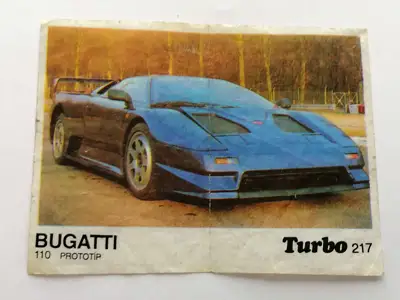 Снимка за обява „⭐ Картинка Turbo Турбо черно 217 Bugatti 110 ⭐"