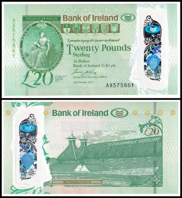 Снимка за обява „🇮🇪 Северна Ирландия 2017 20 паунда 🇮🇪"