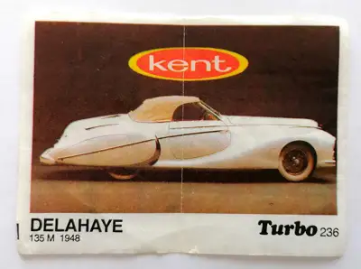 Снимка за обява „⭐ Картинка Turbo Турбо черно 236 Delahaye 135 M 1948 ⭐"