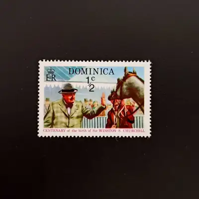 Снимка за обява „🇩🇲 Доминика 1974 1/2 цента Чърчил 🇩🇲"