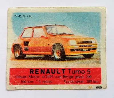 Снимка за обява „⭐ Картинка Би-Бип 116 Renault Turbo 5 ⭐"