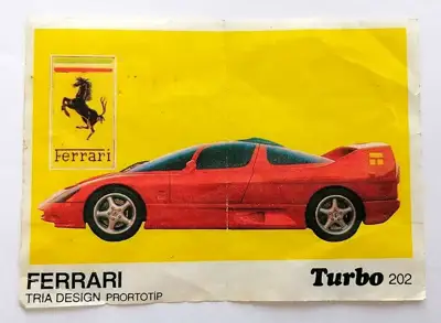 Снимка за обява „⭐ Картинка Turbo Турбо черно 202 Ferrari Tria Design ⭐"
