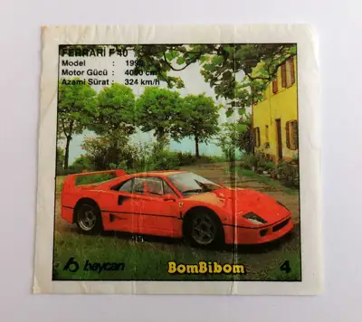 Снимка за обява „⭐ Картинка BomBibom 1-60 4 Ferrari F 40 ⭐"