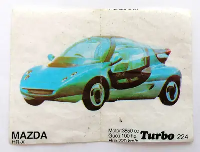 Снимка за обява „⭐ Картинка Turbo Турбо черно 224 Mazda HR-X ⭐"