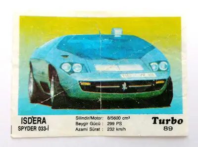 Снимка за обява „⭐ Картинка Turbo Турбо черно 89 Isdera Spyder 033-i ⭐"
