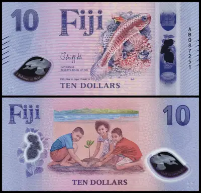 Снимка за обява „🇫🇯 Фиджи 2026 10 долара полимер UNC нова 🇫🇯"