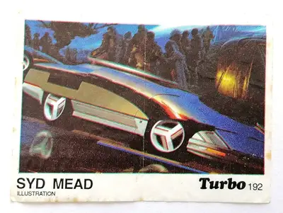 Снимка за обява „⭐ Картинка Turbo Турбо черно 192 Syd Mead ⭐"