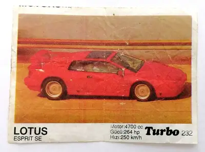 Снимка за обява „⭐ Картинка Turbo Турбо черно 232 Lotus Esprit SE ⭐"