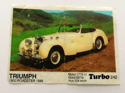 Снимка за обява „⭐ Картинка Turbo Турбо черно 242 Triumph 1800 Roads ⭐"