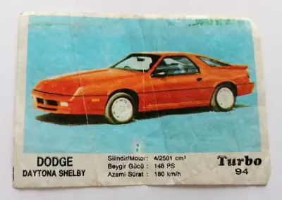 Снимка за обява „⭐ Картинка Turbo Турбо черно 94 Dodge Daytona Shelby ⭐"