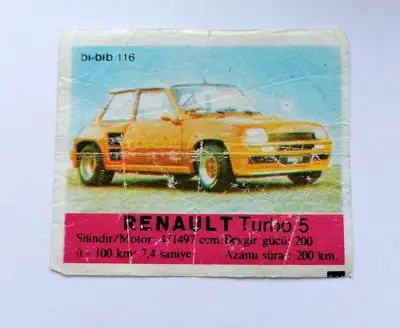 Снимка за обява „⭐ Картинка Би-Бип 116 Renault Turbo 5 ⭐"
