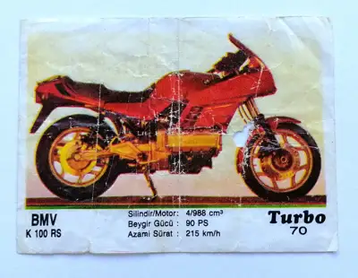 Снимка за обява „⭐ Картинка Turbo Турбо черно 70 BMV K 100 RS ⭐"